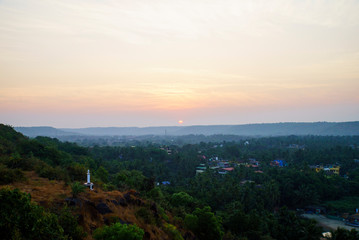 sunrise over the jungle