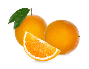 Orange fruit. Orange slice isolate on white background