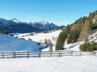 Winter in den Bergen - Südtirol