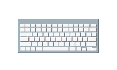 Flat illustration of keyboard vector icon isolated on white background 