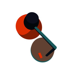 Office table lamp icon. Flat illustration of office table lamp vector icon isolated on white background 