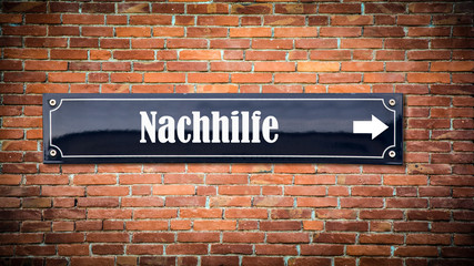 Fototapeta premium Schild 404 - Nachhilfe