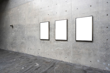 blank frame on the wall