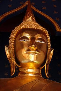 Buddha statue in Wat Saket temple complex, Bangkok, Thailand