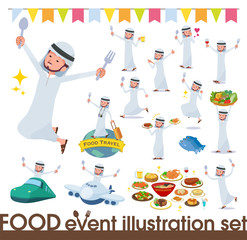flat type Arab men_food festival