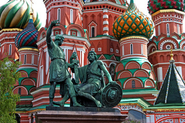 Red Square.Minin and Pozharsky Monument in Moscow,Russia. © Mikhail
