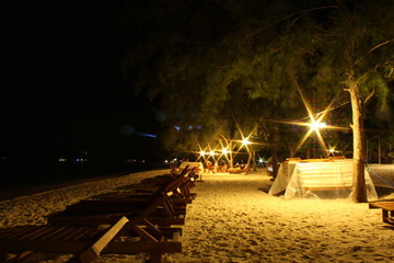 Beach at night