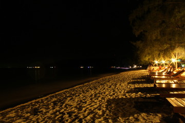 Beach at night