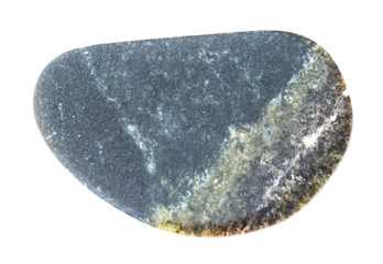 polished Olivinite (Dunite) stone on white