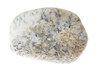 polished Albite stone on white