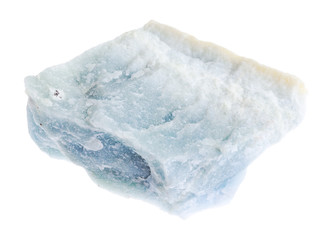 Fototapeta premium raw Violane (blue Diopside) stone on white