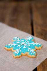 Snowflake Gingerbread Cookie