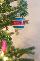 Vintage Christmas Ornament on a Tree