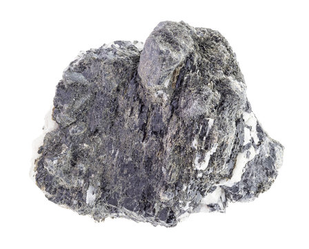rough knopite (variety of perovskite) on white