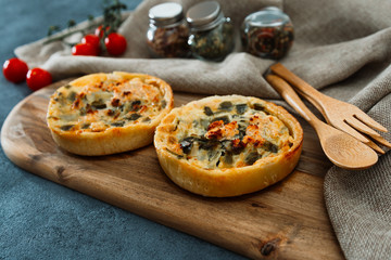 delicious scallops and vegetables pie