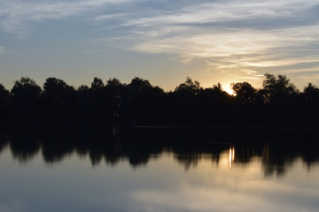 Sonnenuntergang am See