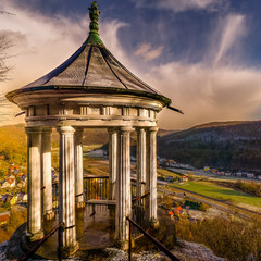Prinz Ruppert Pavillon mit Blick ins Wiesenttal