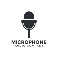 Microphone icon graphic design template