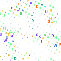 Abstract texture with letters.