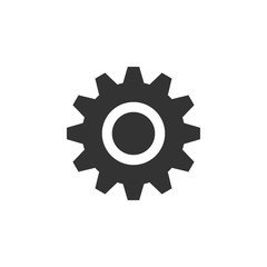 Gear setting icon graphic design template