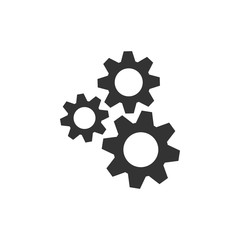 Fototapeta premium Gear setting icon graphic design template
