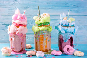 Freakshakes with donuts