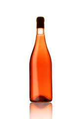 full bottle of pink wine