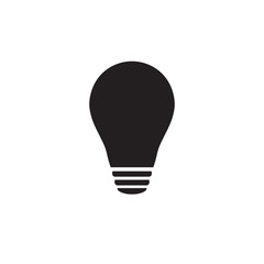 light bulb vector icon illustration isolated on white background