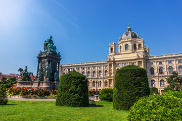 Maria Theresien Platz in Vienna, Austria, no people