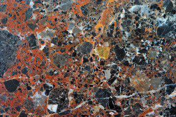 texture de faux marbre gris orangé. matériaux composite lisse. macro