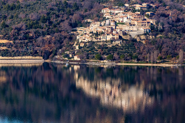 Fototapeta premium the village of Sainte-Croix du Verdon, in Provence