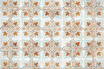 Portuguese tile house wall