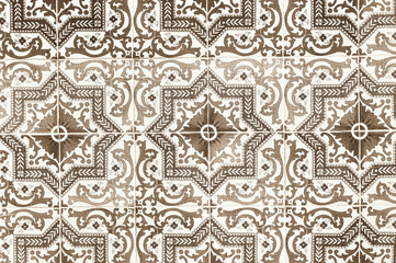 Portuguese tile house wall