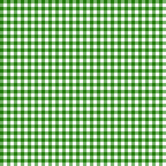 Smooth Gingham Seamless Pattern - Smooth green and white classic gingham texture