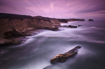 15 minute exposure of Panther Beach near Santa Cruz, CA.