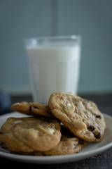 Chocolate Chip Cookies and Milk