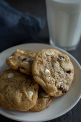 Chocolate Chip Cookies and Milk
