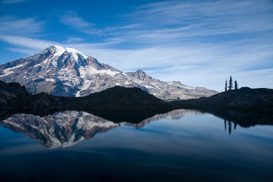 Scenic image of Mt. Rainier National Park, WA.