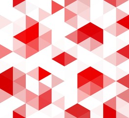 Abstract seamless pattern made of red colored triangles. Modern tiling texture usable for wallpapers, wrapping papers, textile