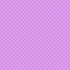 Fish Scales Seamless Pattern - Pink and white fish scales or scallops design