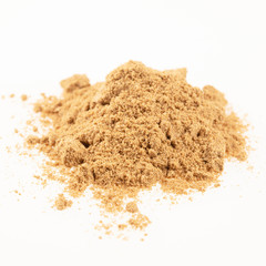 Coriander Powder Isolated on White
