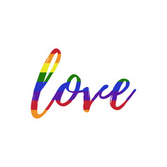 Rainbow Love - Rainbow love typography