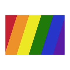 Rainbow Flag - Rainbow flag with diagonal stripes