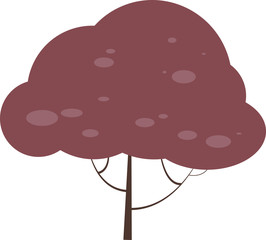 Illustration of childish cartoon decor element on the white isolated background.