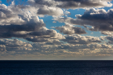 Clouds by the sea