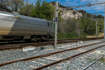Train en mouvement