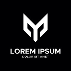 UNIQUE LETTER M for Mask