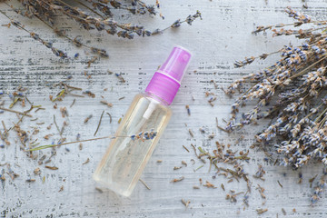 dry natural lavender flowers with organic perfume