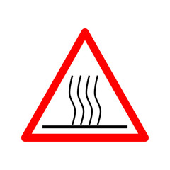 warning sign isolated on white