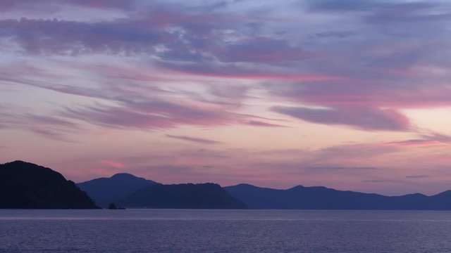 若狭美浜の夕焼け-福井県三方郡